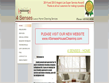 Tablet Screenshot of 4senseshomeservices.com